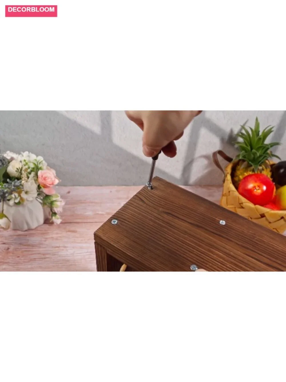 Wooden Egg Holder 60 Capacity, 5 Tier Countertop or Wall Mounted, Rustic